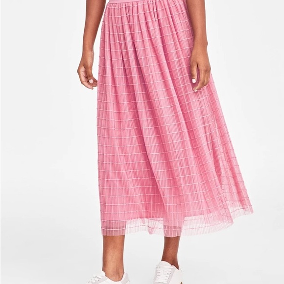 ON 34th Dresses & Skirts - On• 34th Pink Midi A-Line Pleated Skirt for Casual Wear NWT